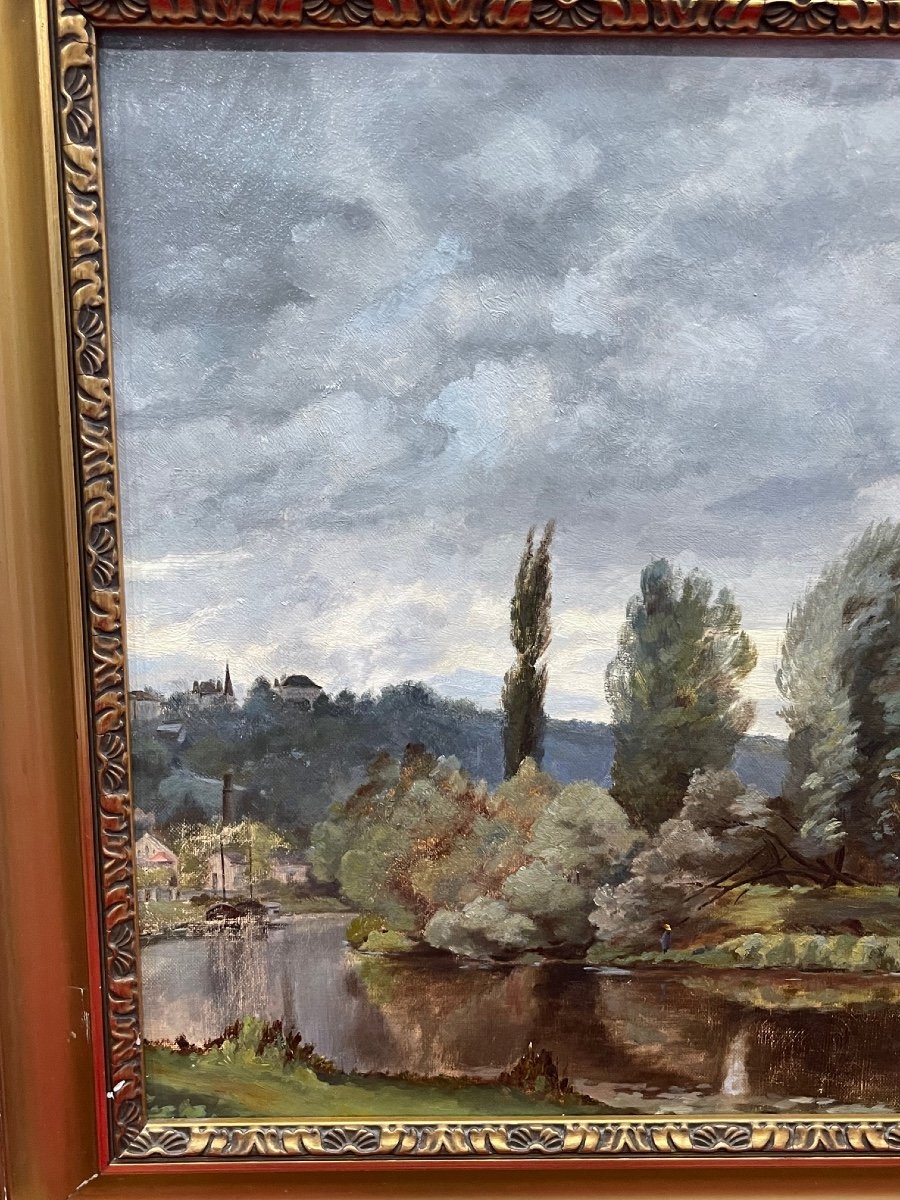 Oil Painting Le Bas Meudon Landscape-photo-2