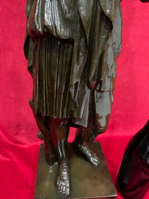 Imposing Sculpture Bronze Statue Diane De Gabies By Gadaix XIX Eme-photo-3