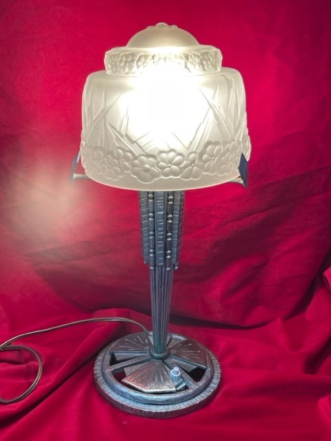 Art Deco Lamp 1930 Muller Frères Lunéville-photo-3