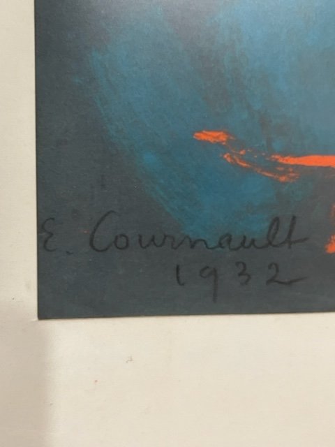 Tableau Pastel Etienne Cournault 1891-1948-photo-2