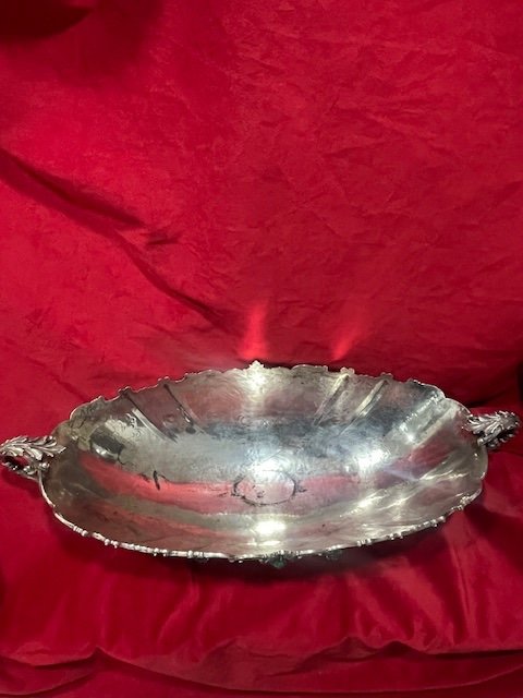 Important Centerpiece Planter In Solid 800 Silver Louis XV Style-photo-2