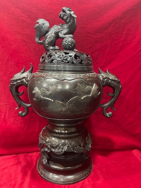 Imposing Chinese Bronze Perfume Burner