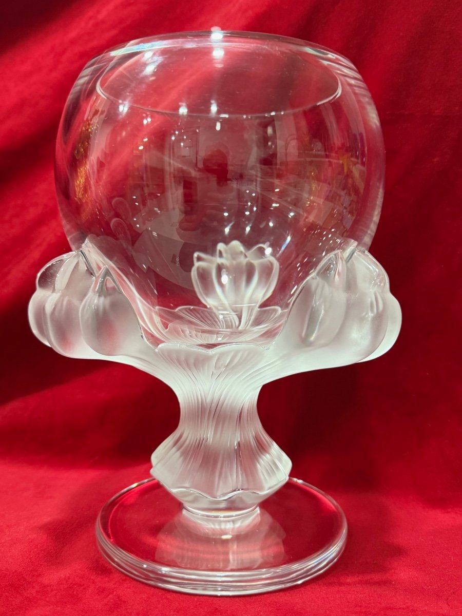 Vase Cristal Lalique Modele Bagheera