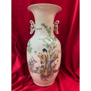 Porcelain Vase China Qianjiang Cai XIX