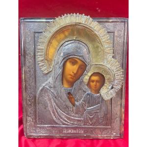 Icon Representing The Virgin Of Kazan 1870-1880