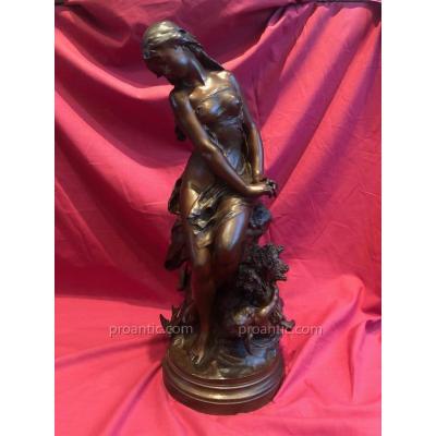 Summer Bronze Statue Mathurin Moreau 1822 - 1912