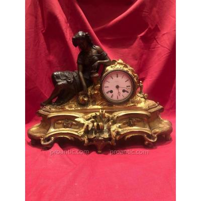 Napoleon III Dore Bronze Clock