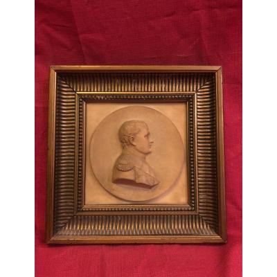 Tableau Portrait Napoleon Bonaparte Pierre Sculptee XIX ème