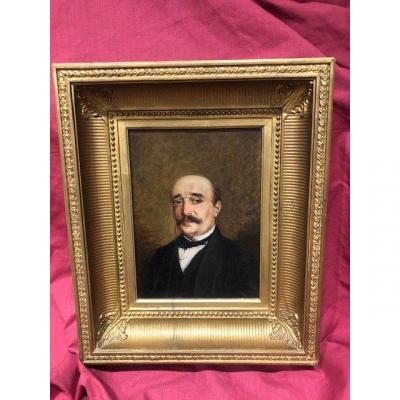 Portrait Painting Honore Chapuis 1817-1896