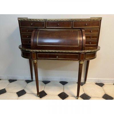 Bonheur Du Jour Louis XVI Style Mahogany Napoleon III XIX Eme