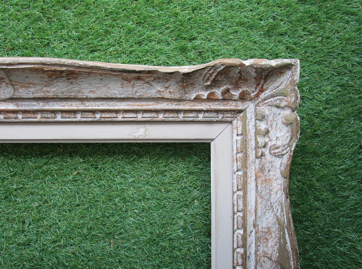 Old Very Beautiful Montparnasse Frame Rebate: 65.6 X 46.6 Cm. For 15m Marine Table.-photo-4