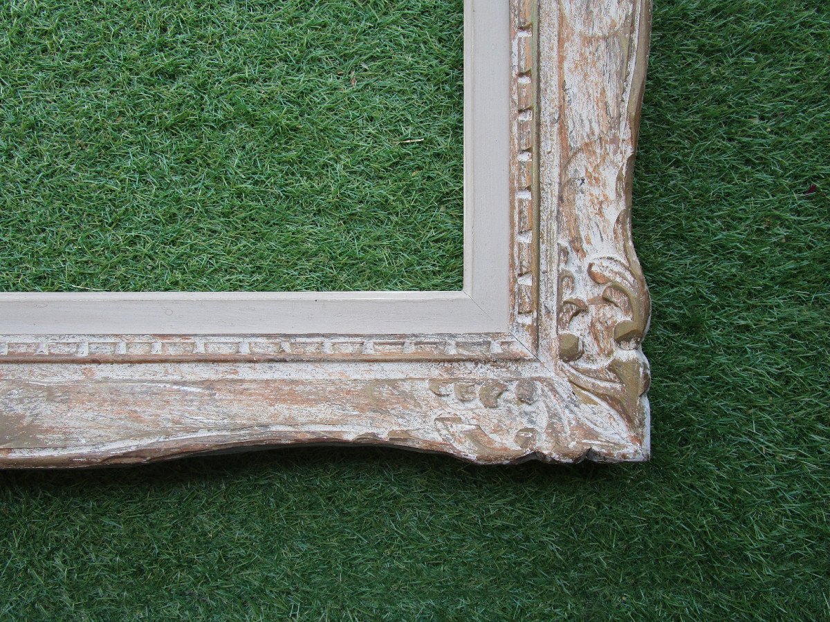 Old Very Beautiful Montparnasse Frame Rebate: 65.6 X 46.6 Cm. For 15m Marine Table.-photo-1