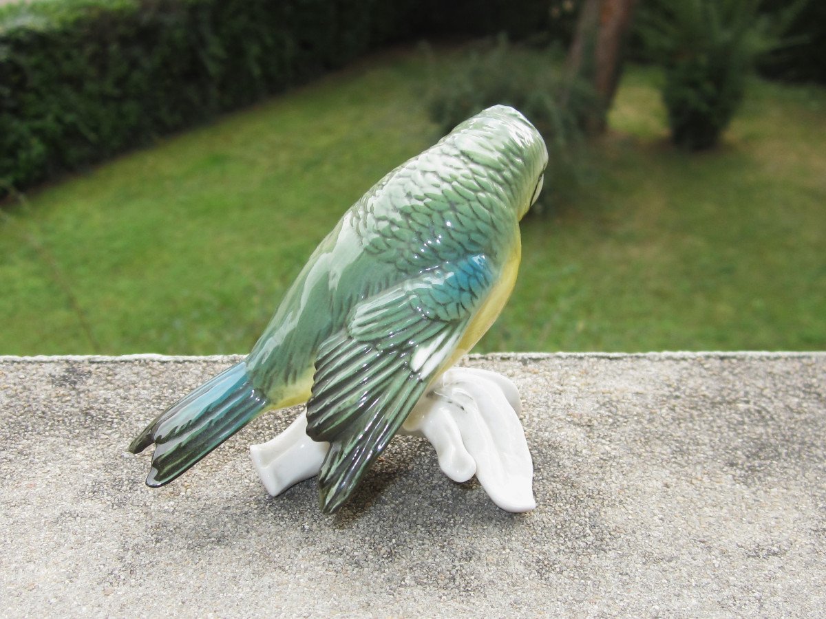 Karl Ens, Mésange Bleue, Très Bel Oiseau En Porcelaine De Saxe, Parfait état.-photo-4