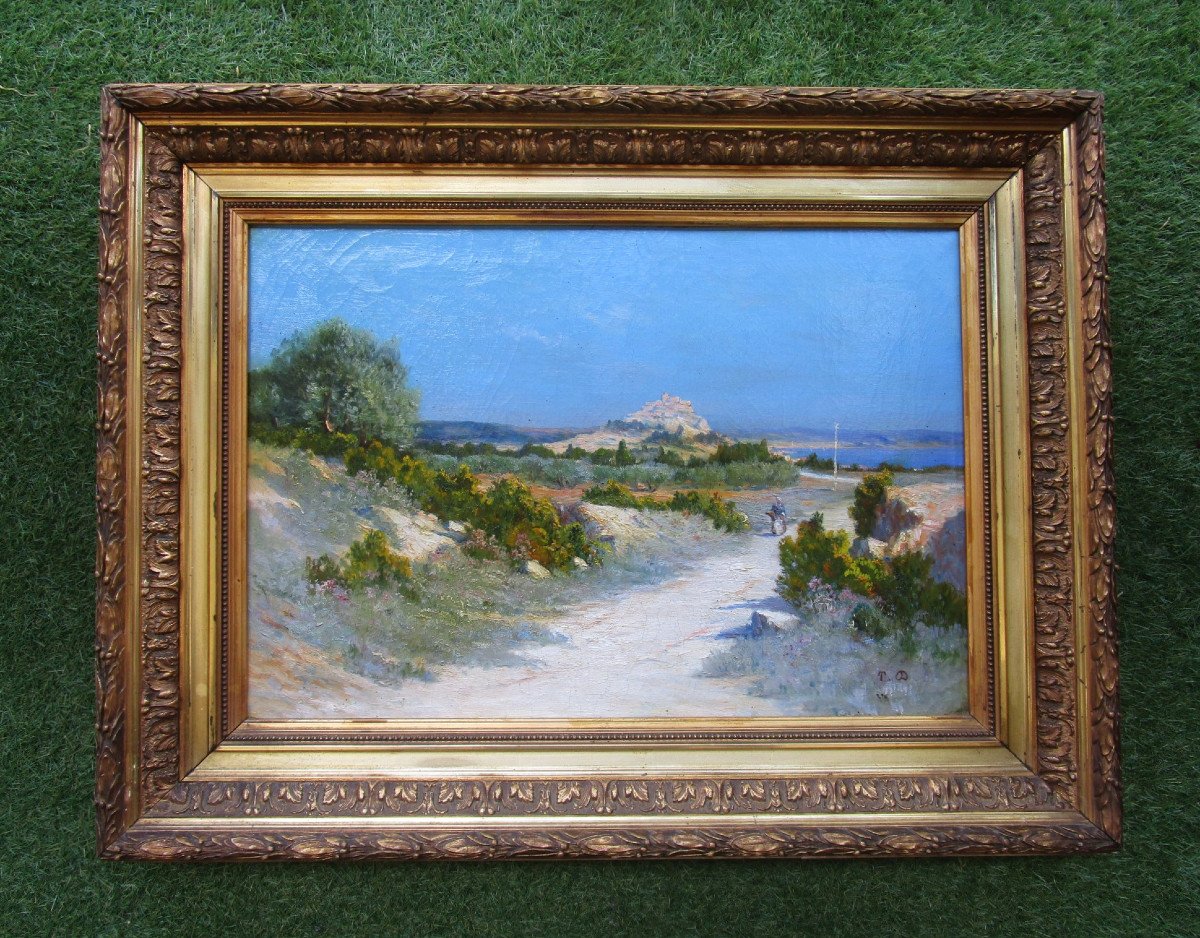 Théophile Decanis, Provençal Painting Surroundings Of Berre The Pond Marseille Martigues Marignane.