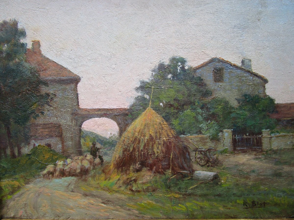 Robert Blot Beau Tableau Ferme à Mollans Sur Ouvèze Près De Vaison La Romaine Malaucène Propiac-photo-3