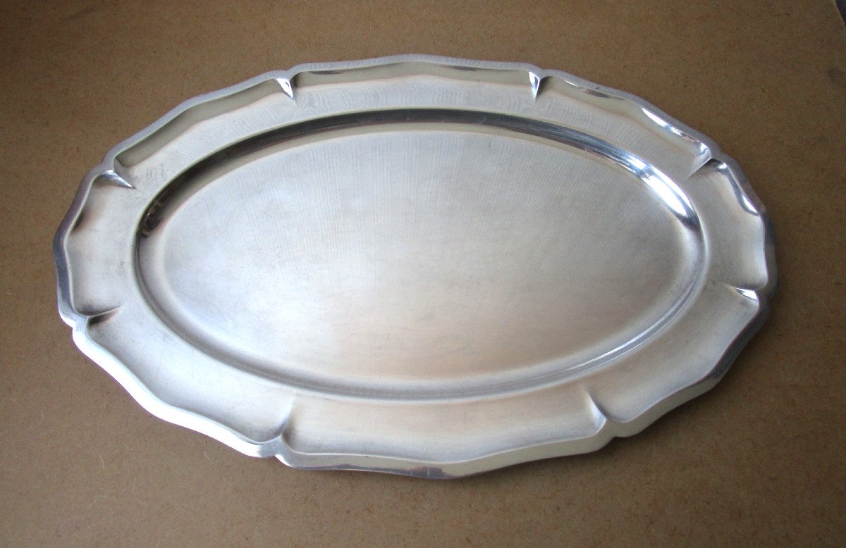 Antique Christofle Goldsmith Oval Serving Platter Or Tray 42.5 X 27.8 Cm In Beautiful Condition.