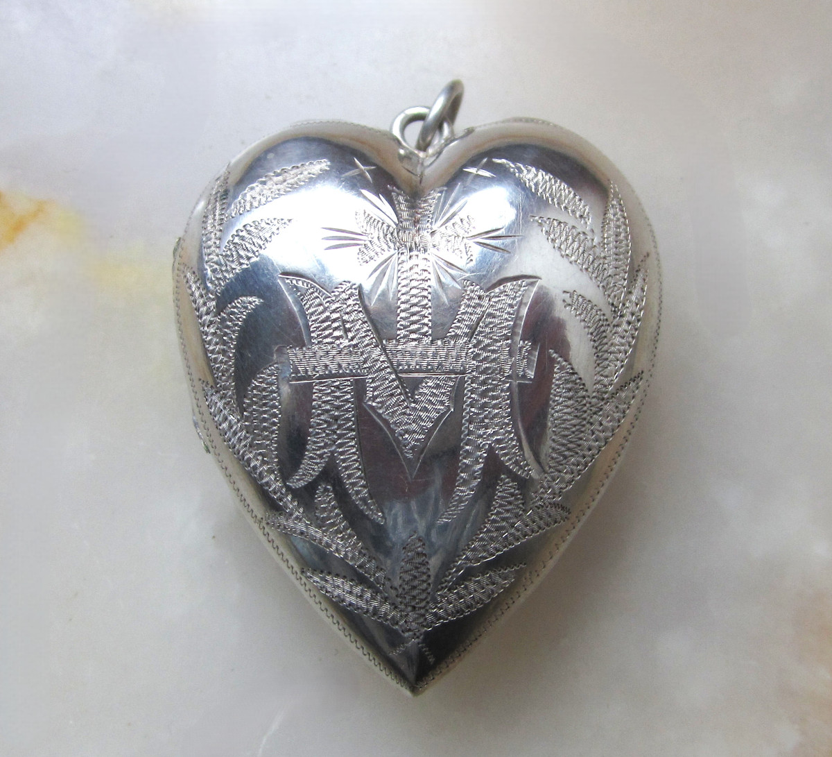 Ex-voto Heart Of Mary Very Beautiful Pendant In Solid Silver In Perfect Condition Of Conservation.-photo-2