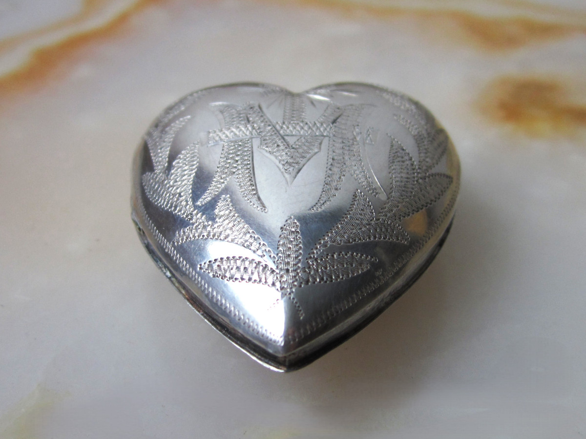 Ex-voto Heart Of Mary Very Beautiful Pendant In Solid Silver In Perfect Condition Of Conservation.-photo-3