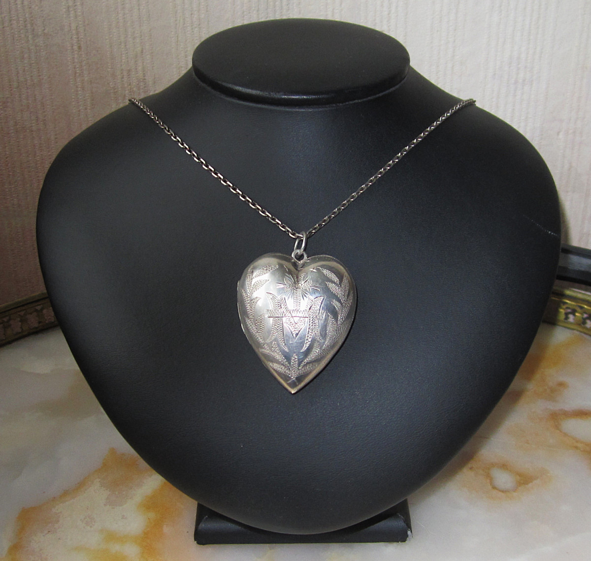 Ex-voto Heart Of Mary Very Beautiful Pendant In Solid Silver In Perfect Condition Of Conservation.