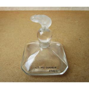 Old Rare Perfume Bottle Le Porte-bonheur d'Orsay 1913 Crystal Julien Viard.