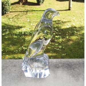 Aigle En Cristal De Baccarat En &eacute;tat Quasiment Neuf, Hauteur 25 Cm. Poids 2,8 Kg.