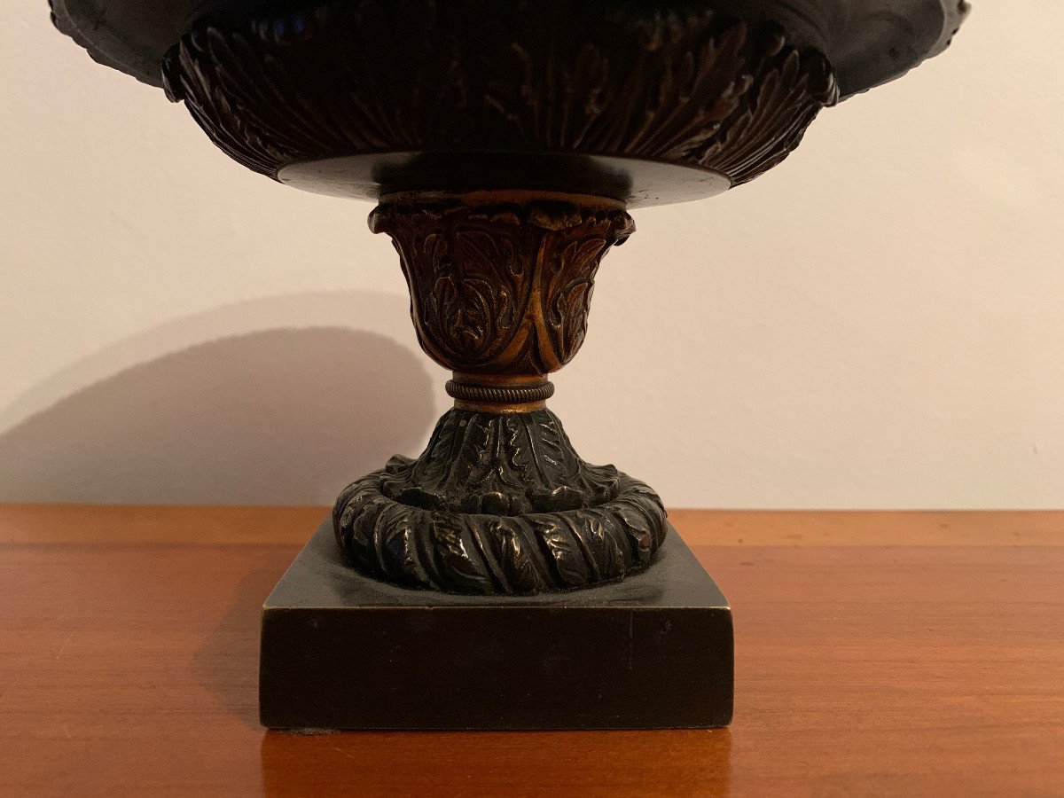 Medici Cup In Cut And Chiseled Bronze-photo-3