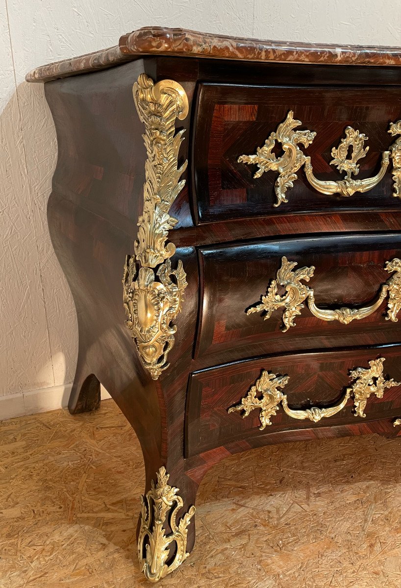 Commode tombeau Régence époque Louis XV-photo-3