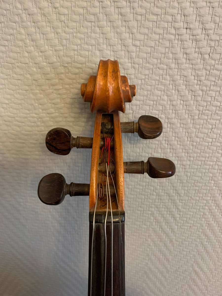 4/4 Violin François Breton 19th Century-photo-4