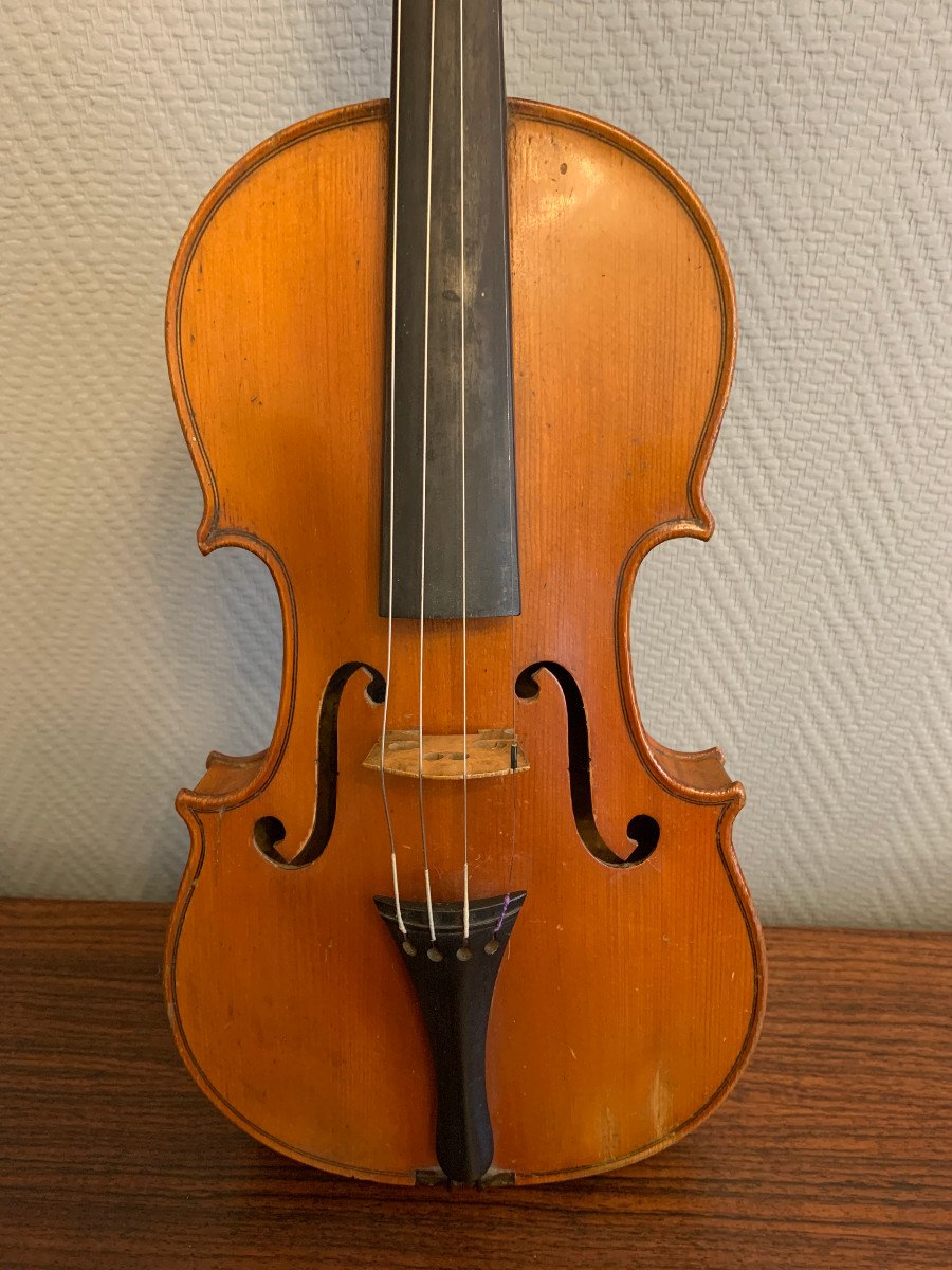 4/4 Violin François Breton 19th Century-photo-1