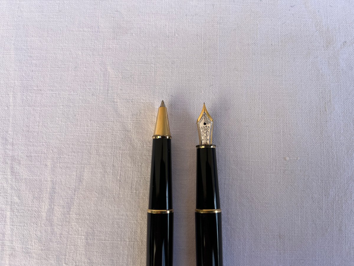 Parure Montblanc Meisterstuck plume et rollerball-photo-3