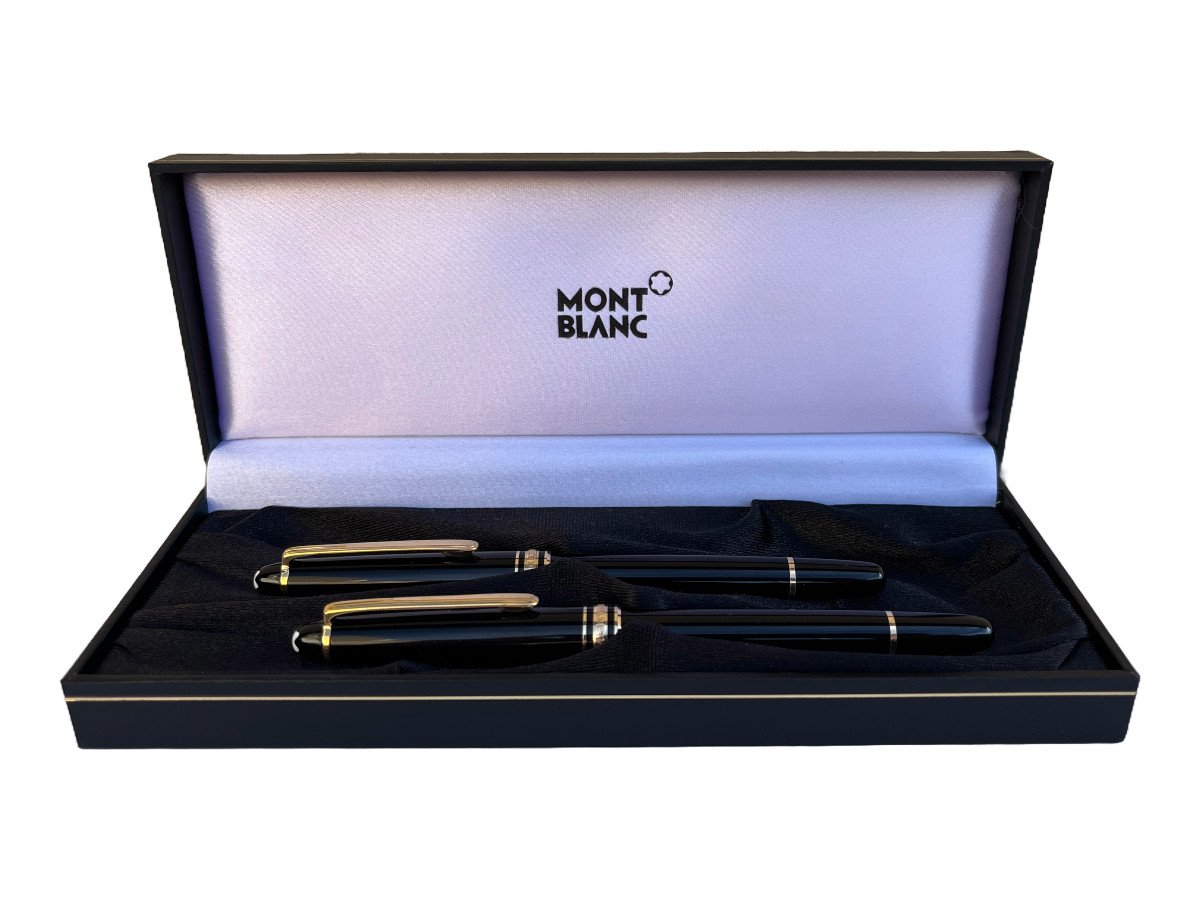 Parure Montblanc Meisterstuck plume et rollerball