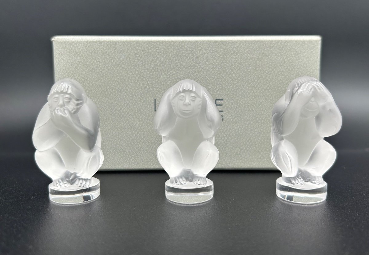 Les 3 Singes De La Sagesse - Lalique