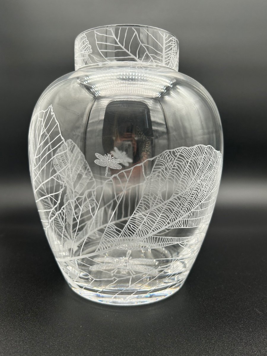 Baccarat Vase In Grave Crystal-photo-2