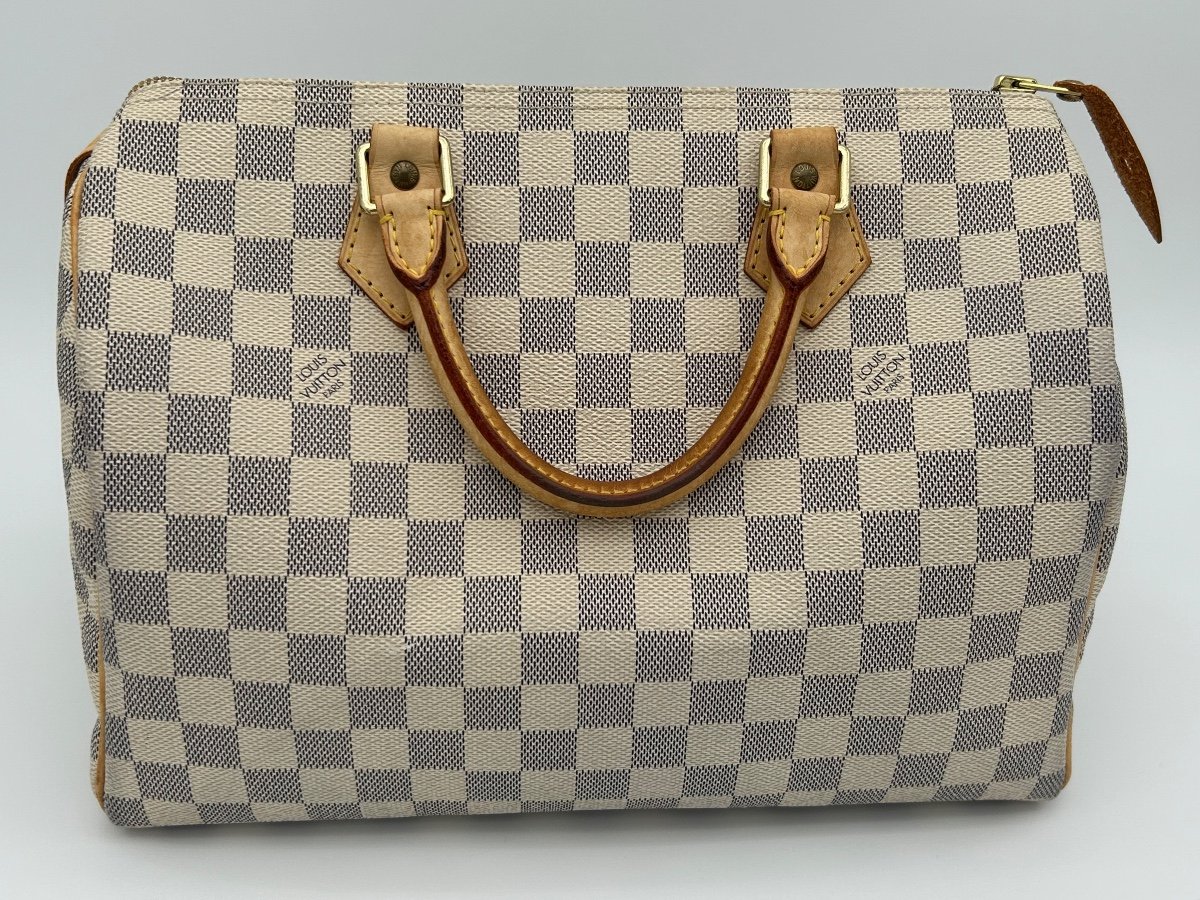 Louis Vuitton Speedy 30 Damier Azur Bag