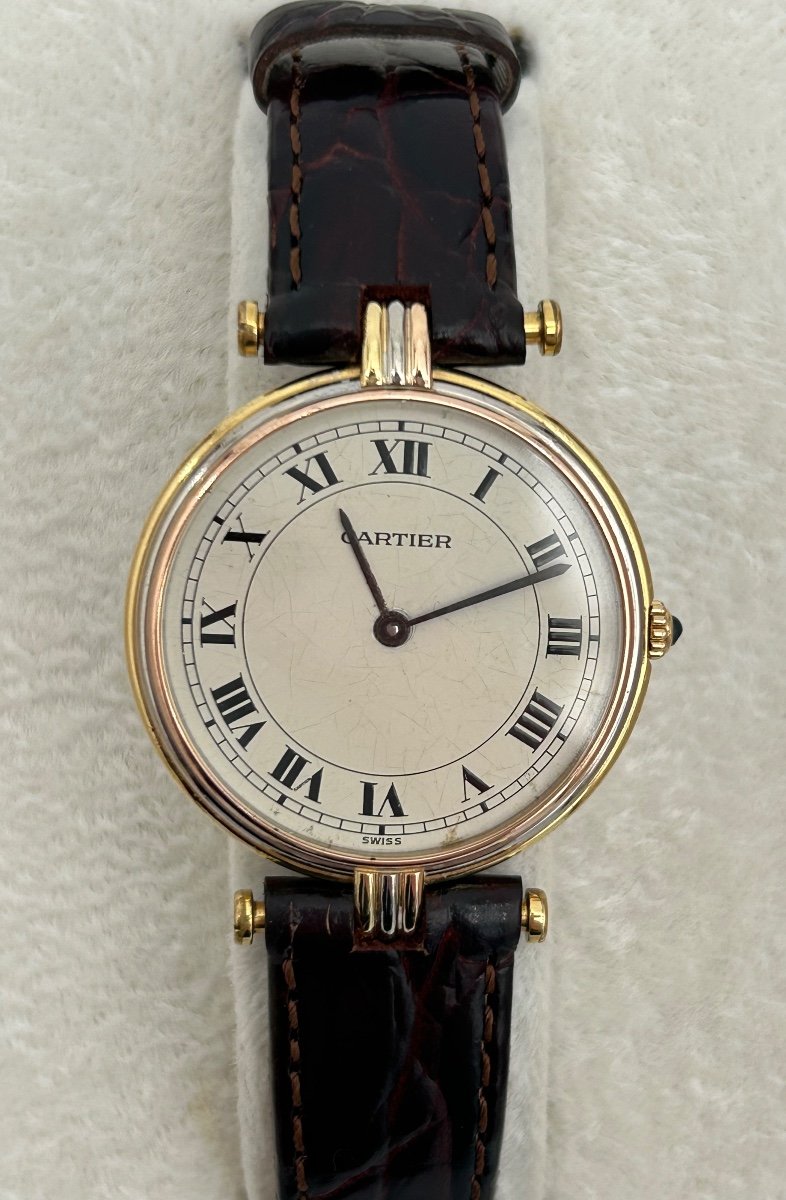 Montre Cartier Vendôme Trinity En Or 18k A Mouvement Quartz