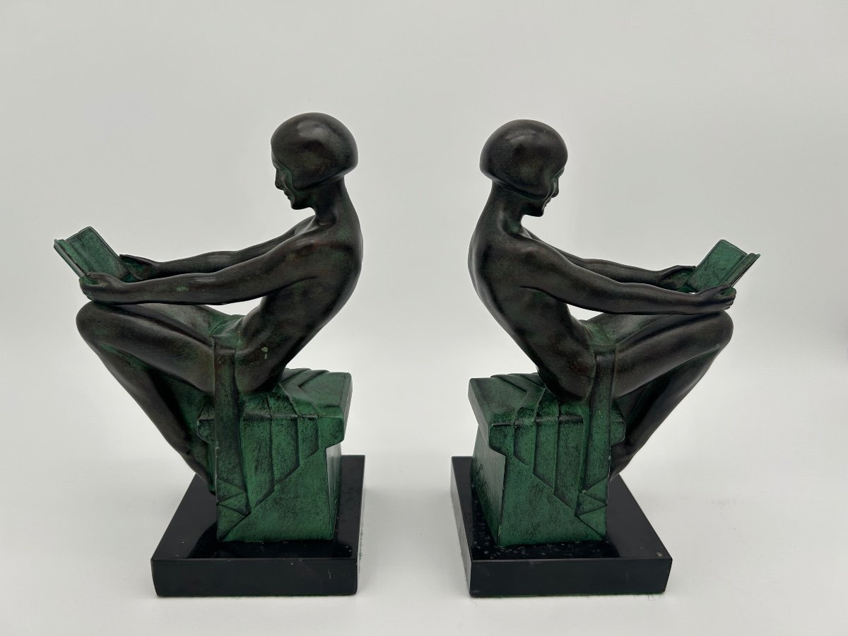 Pair Of Bookends - Max Le Verrier 1891 - 1973-photo-2