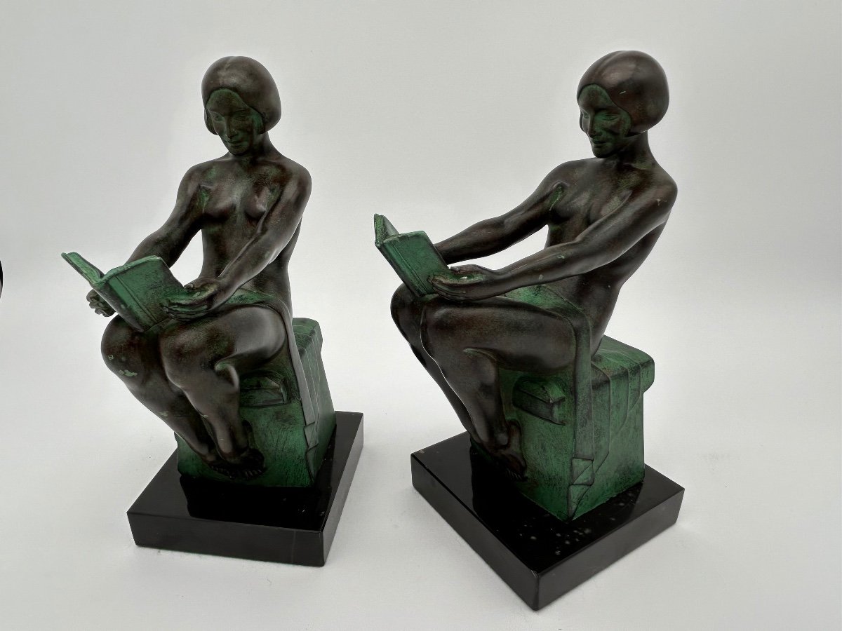 Pair Of Bookends - Max Le Verrier 1891 - 1973-photo-2