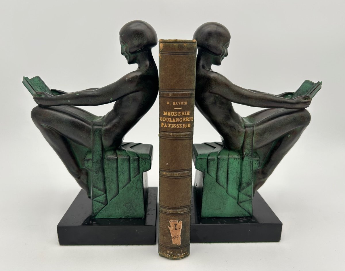 Pair Of Bookends - Max Le Verrier 1891 - 1973