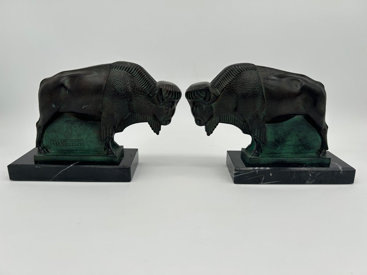 Pair Of Bookends - Max Le Verrier 1891 - 1973-photo-2