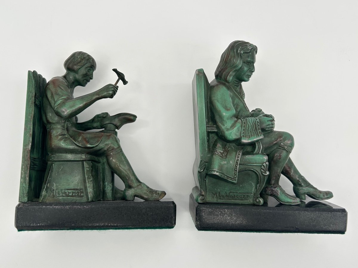 Pair Of Bookends - Max Le Verrier 1891 - 1973-photo-3