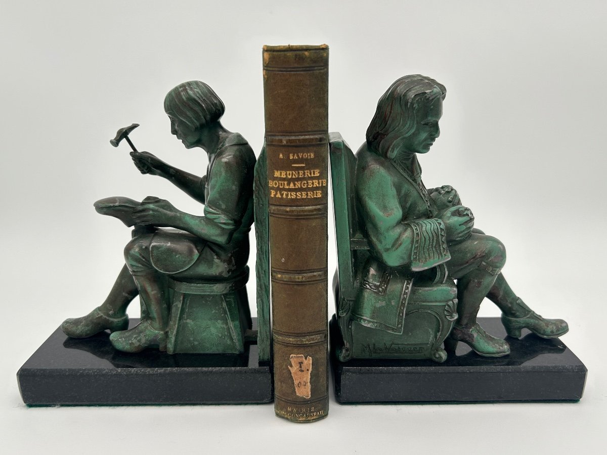 Pair Of Bookends - Max Le Verrier 1891 - 1973