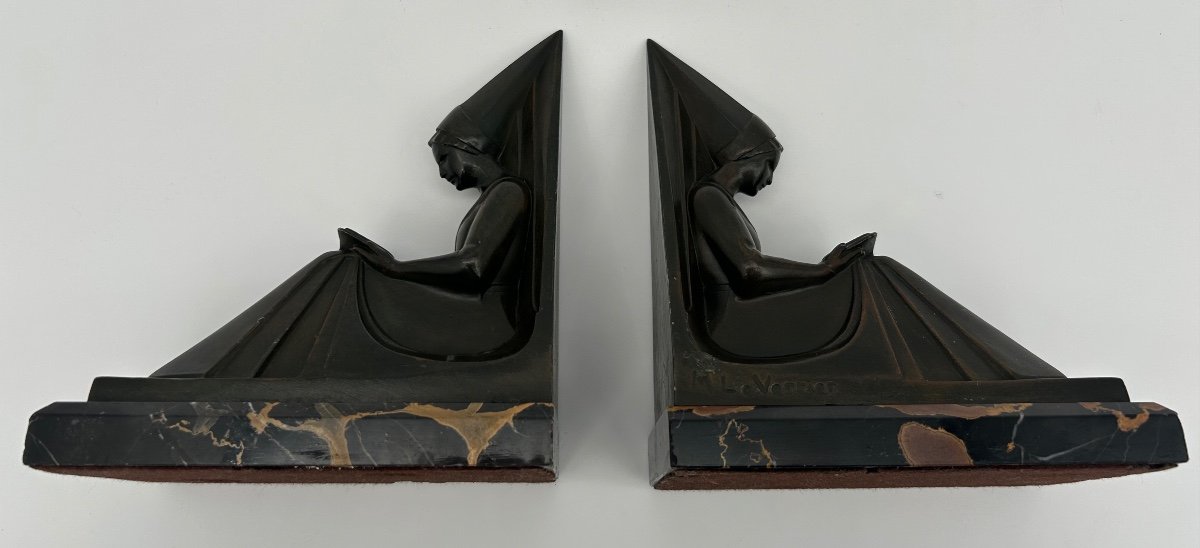 Pair Of Bookends - Max Le Verrier 1891 - 1973-photo-3