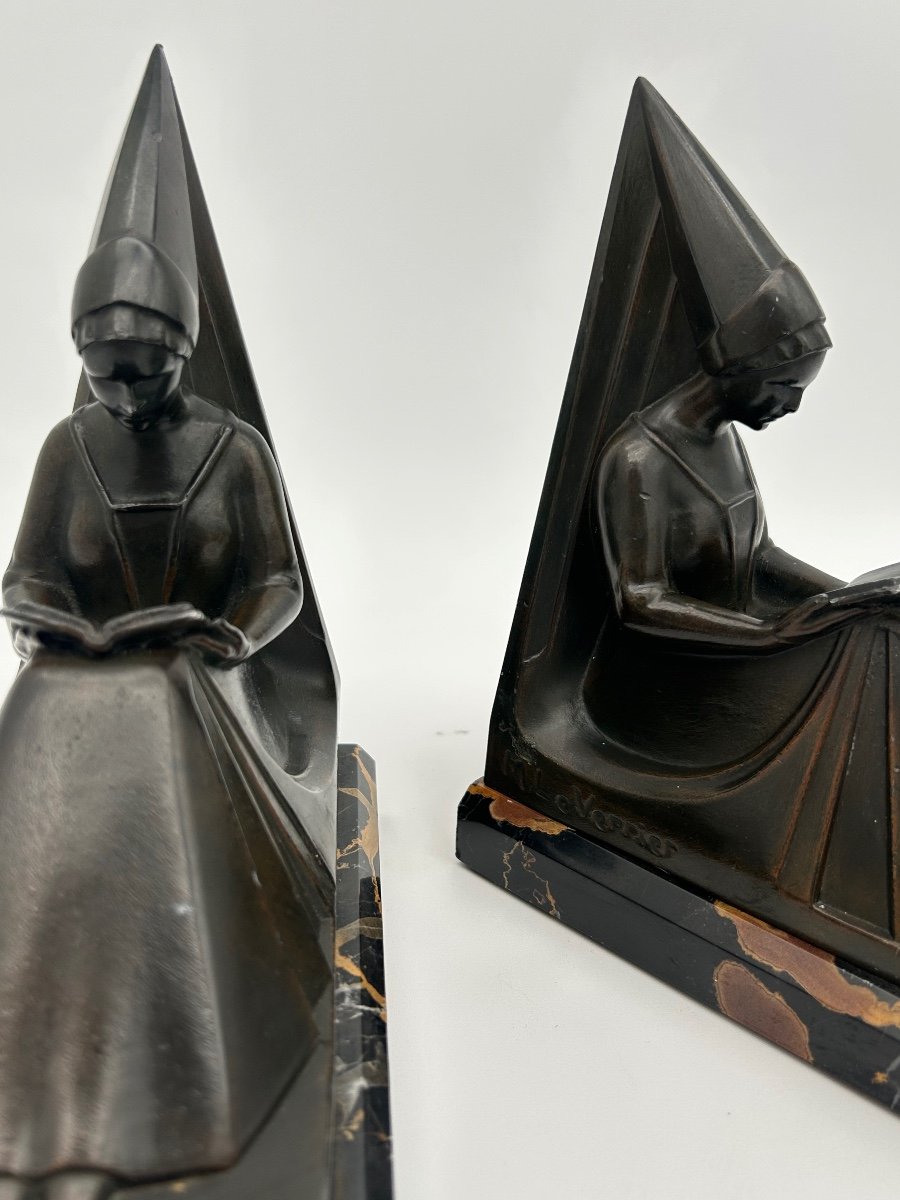 Pair Of Bookends - Max Le Verrier 1891 - 1973-photo-5