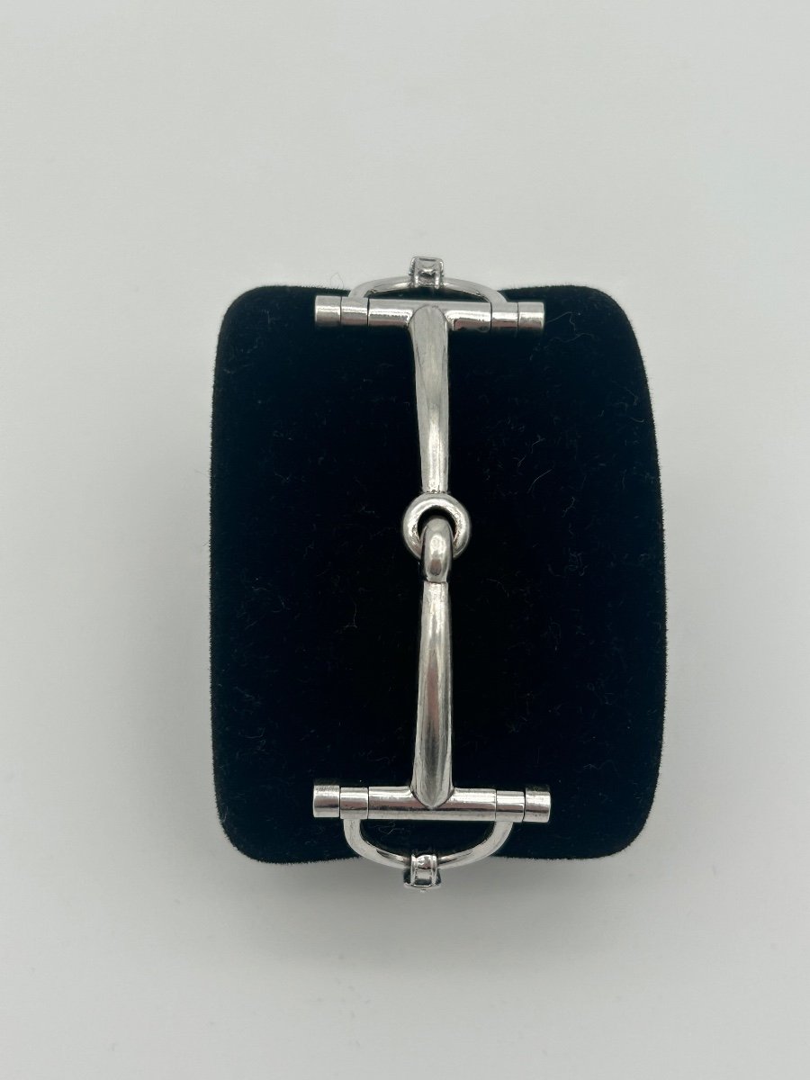 Bracelet Hermes Mors Argent Massif -photo-2