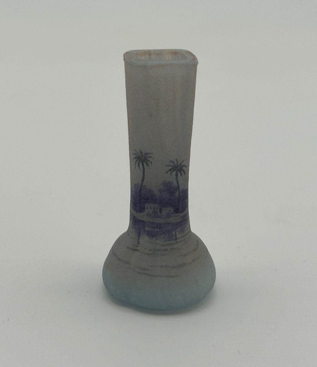 Vase Miniature Daum Paysage Orientaliste