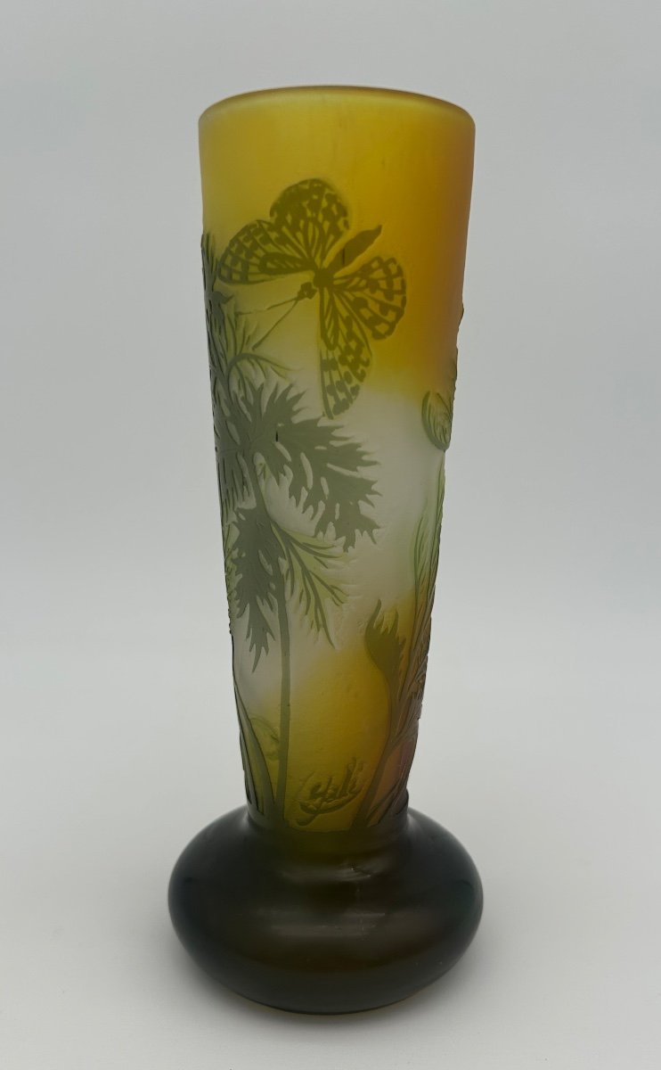 Vase Galle Papillon 