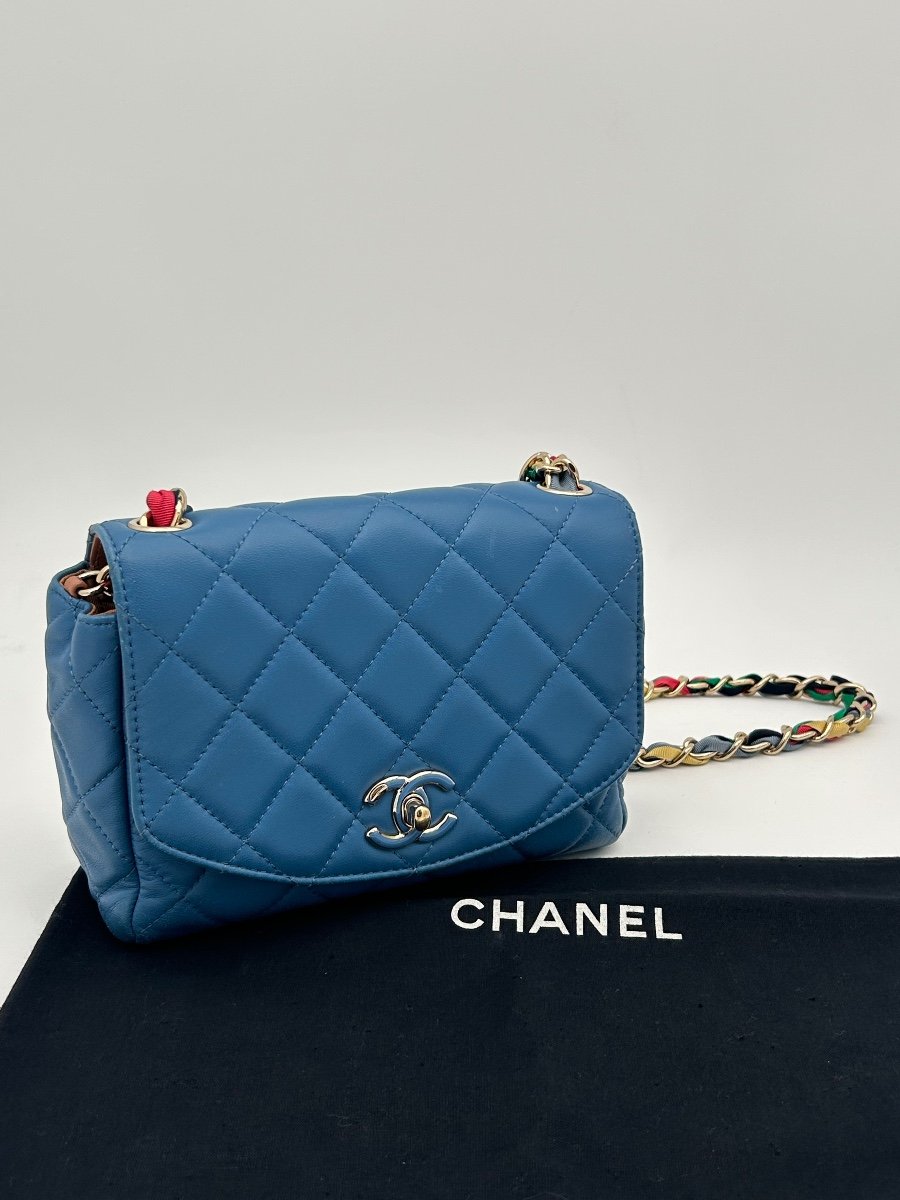 Sac Chanel Timeless Bleu-photo-3