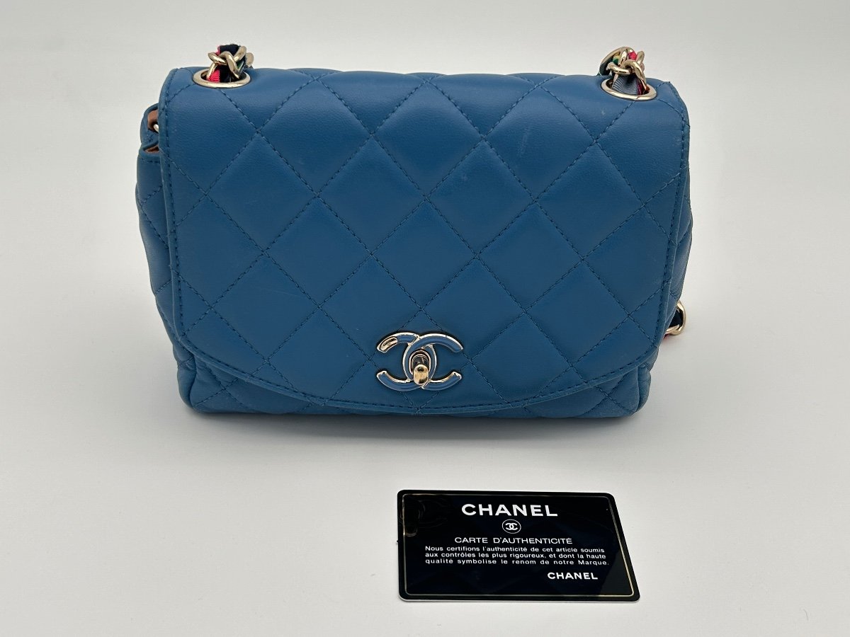 Sac Chanel Timeless Bleu-photo-4