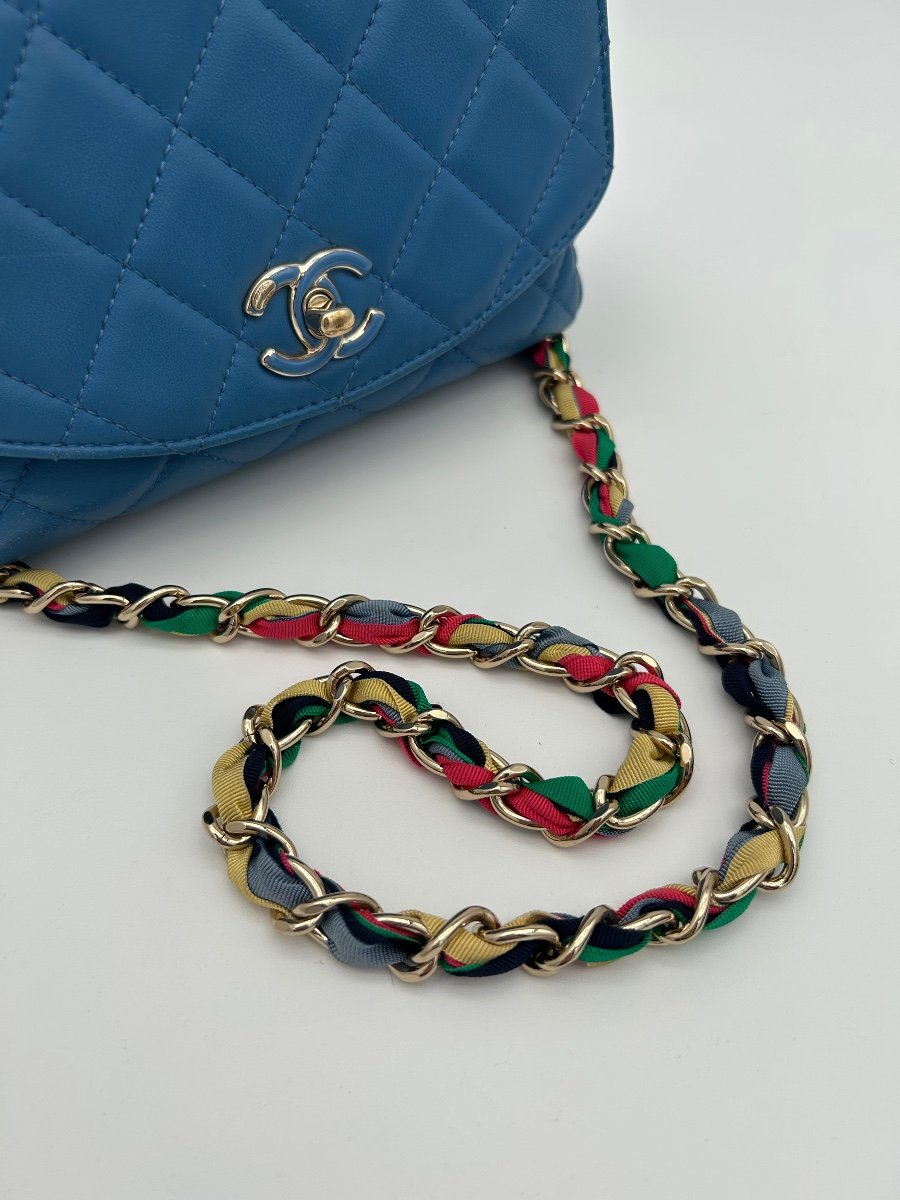 Sac Chanel Timeless Bleu-photo-5