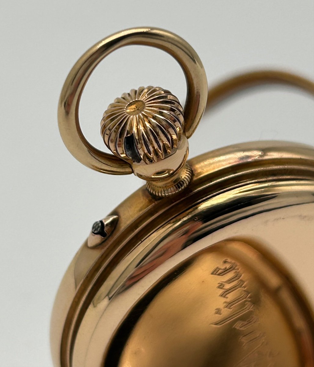 18k Gold Mechanical Pocket Watch-photo-2